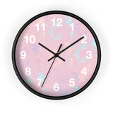 Boho Paint Washed Pink Print Wall Clock! Perfect For Gifting! Free Shipping!!! 3 Colors Available!