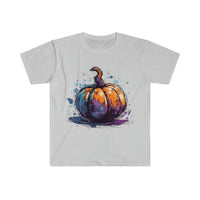 Watercolor Pumpkin Halloween Fall Vibes Unisex Graphic Tees!