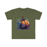 Watercolor Pumpkin Halloween Fall Vibes Unisex Graphic Tees!