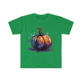 Watercolor Pumpkin Halloween Fall Vibes Unisex Graphic Tees!