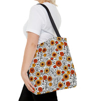 Sunflowers and Roses Fall Vibes Tote Bag!