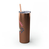 Creep It Real Roller Skating Skinny Tumbler with Straw, 20oz! Multiple Colors! Halloween!