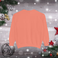 Snowflake Pocket Embroidered Comfort Colors Unisex Garment-Dyed Sweatshirt! All New Colors! Free Shipping!