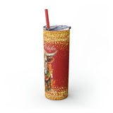 Not Today Heifer Highlander Cow Fall Vibes Skinny Tumbler with Straw, 20oz! Multiple Colors!