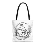 Crisp White Branded Freckled Fox Company 2024 Merch Tote Bag! Merch