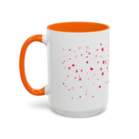 Disco Fox I Love You Valentines Day Accent Coffee Mug (11, 15oz)! Free Shipping! Microwave and Dishwasher Safe! BPA Free