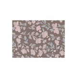 Boho Grey and Pink Floral Outdoor Rug! Chenille Fabric! Free Shipping!