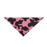 Black and Pink Cow Print Pet Bandana! Foxy Pets! Free Shipping!!!