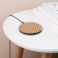 Sand Brown Daisy Wireless Phone Charger! Free Shipping!!!