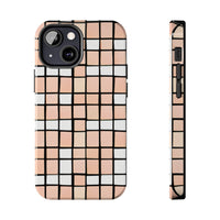 Pastel Pink Checkerboard Tough Phone Cases, Case-Mate!