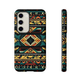 Black Aztec Tough Cases! Cellphone Cases! Multiple Sizes Available! Apple iPhone, Samsung Galaxy, and Google Pixel devices!