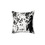 Western/Boho Black Cow Girl Cow Print Square Pillow!