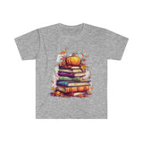 Spooky Pumpkin Book Lovers Halloween Unisex Graphic Tees! Fall Vibes!