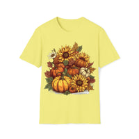 Sunflower Pumpkin Patch Halloween Fall Vibes Unisex Graphic Tees!