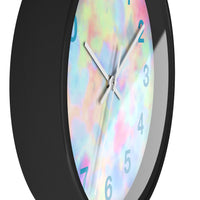 Boho Rainbow Blue Tie Dye Wall Clock! Perfect For Gifting! Free Shipping!!!