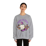 Creep it Real Skate Boarding Retro Ghost Unisex Heavy Blend Crewneck Sweatshirt! Halloween! Fall Vibes!