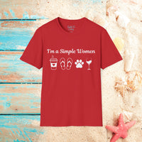 I'm a Simple Women Unisex Graphic Tees! Summer Vibes! All New Heather Colors!!! Free Shipping!!!