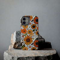 Sunflowers and Daisies Retro Fall Vibes Tough Phone Cases!