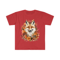 Autumn Floral Fox Halloween Fall Vibes Unisex Graphic Tees!