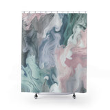 Pastel Pinks, Blues, Greys and White Smoke Shower Curtains!