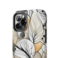 Neutral Autumn Leaves Fall Vibes Tough Phone Cases!