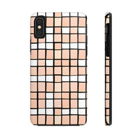 Pastel Pink Checkerboard Tough Phone Cases, Case-Mate!