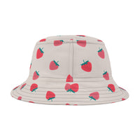 Strawberries Farmers Market Inspired Bucket Hat! Free Shipping! Made in The USA!