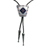 Aztec Trendy Bolo Tie Western Rodeo Cowboy Leather Dance Necktie!