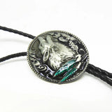 Western howling wolf Bolo Tie!