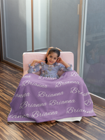 New!!! Custom Name or Quote Velveteen Plush Blanket! Multiple Colors and Fonts Available!