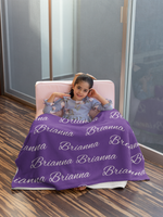 New!!! Custom Name or Quote Velveteen Plush Blanket! Multiple Colors and Fonts Available!