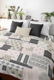 Tessa, Boho Patchwork Quilt Comforter! Super Soft! Free Shipping!! Mix and Match for That Boho Vibe!