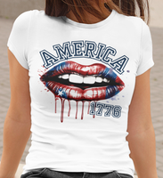 American Lip Drip 1776 Independence Day Unisex Graphic Tees!