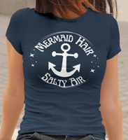 Mermaid Hair and Salty Air Anchor Light Version Unisex Graphic Tees! Summer Vibes!