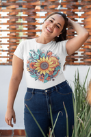 Sunflower Medley Summer Time Unisex Graphic Tees! Summer Vibes!