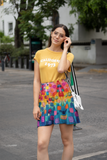 Boho Watercolor Paper Lantern Women's Skater Skirt! Free Shipping!