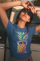 Pineapple Sunglasses Summer Time Fun Unisex Graphic Tees! Summer Vibes!