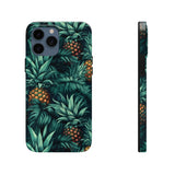 Teal Blue Pineapples Tough Phone Cases, Case-Mate! Summer Vibes!