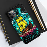 Ship in a Bottle Neon Colors Tough Phone Cases!