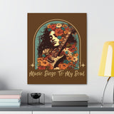 Vintage 70's Inspired Music Sings To My Soul Canvas Gallery Wraps!