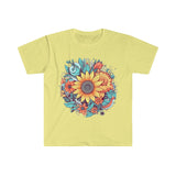 Sunflower Medley Summer Time Unisex Graphic Tees! Summer Vibes!