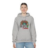 Merry Christmas Sunflower Holiday Unisex Heavy Blend Hooded Sweatshirt! Winter Vibes!