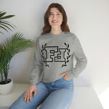 Freckled Fox Company Black Logo Unisex Heavy Blend Crewneck Sweatshirt! Merch! Spring Vibes!