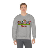 Grammy Claus Unisex Heavy Blend Crewneck Sweatshirt! Winter Vibes!