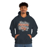 Kansas City Football Grey and Pink Leopard Print Unisex Heavy Blend Hooded Sweatshirt! Football Season!