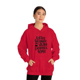 Coffee... Because its to Early for Wine Unisex Heavy Blend Hooded Sweatshirt! Sarcastic Vibes!