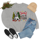 Christmas With My Tribe Unisex Heavy Blend Crewneck Sweatshirt! Winter Vibes!