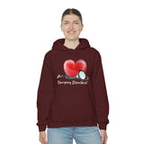 Valentines Day Stethoscope Heart Hug Emergency Department Unisex Heavy Blend Hooded Sweatshirt! Spring Vibes!