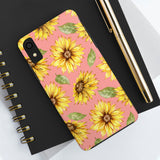 Pink Sunflower Tough Phone Cases, Case-Mate! Summer Vibes!