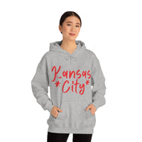 Kansas City Football Red Unisex Heavy Blend Hooded Sweatshirt! Football Season!